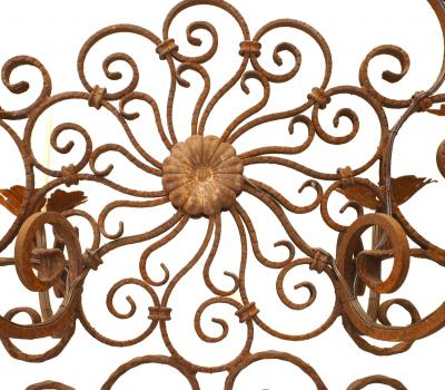 Italian Renaissance Style Wrought Iron Chandelier