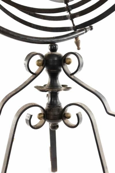 Italian Renaissance Style Wrought Iron Floor Armillary Globe