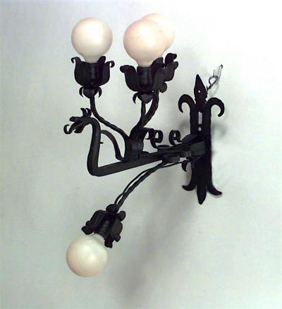 Italian Renaissance Style Wrought Iron Wall Sconces