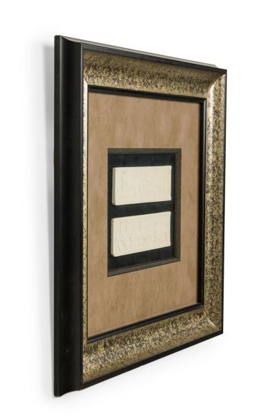 Italian Renaissance Wall Plaque With a Two White Plaques