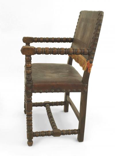 Italian Renaissance Walnut Arm Chair