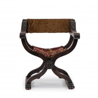 Italian Renaissance Walnut Arm Chair