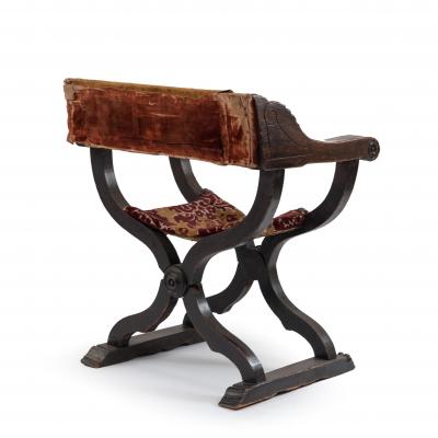 Italian Renaissance Walnut Arm Chair