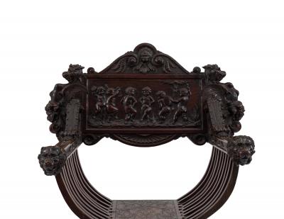 Italian Renaissance Walnut Arm Chair