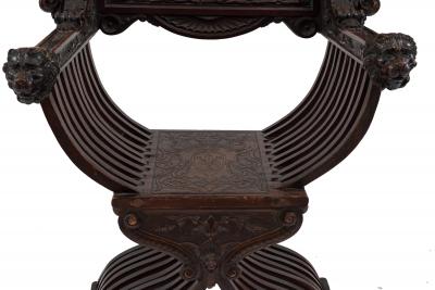 Italian Renaissance Walnut Arm Chair