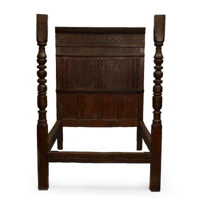 Italian Renaissance Walnut Full Bed
