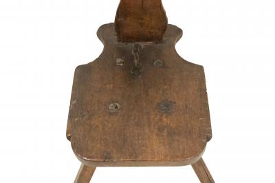 Italian Renaissance Walnut Sgabelli Side Chairs