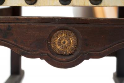 Italian Renaissance Walnut Throne Arm Chair