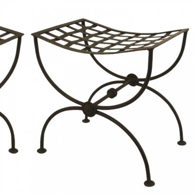 Italian Renaissance Wrought Iron Benches 1