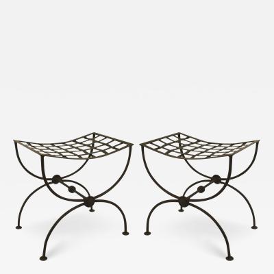 Italian Renaissance Wrought Iron Benches 1