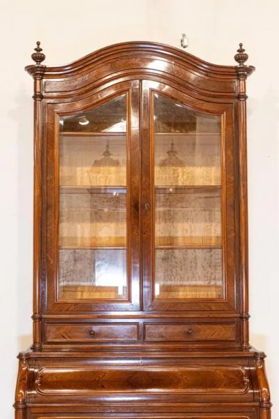 Italian Renaissance revival Bookcase Secretaire 19th Century
