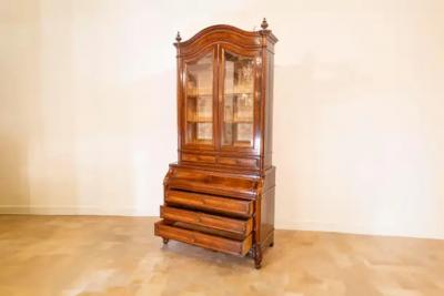 Italian Renaissance revival Bookcase Secretaire 19th Century