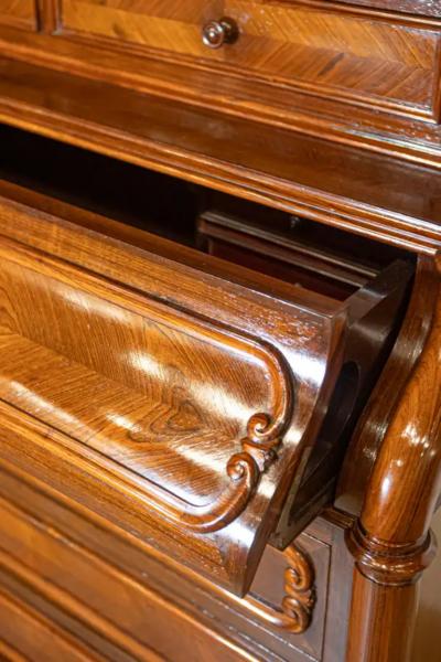 Italian Renaissance revival Bookcase Secretaire 19th Century