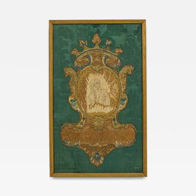 Italian Reniassance Framed Embroidered Tapestry