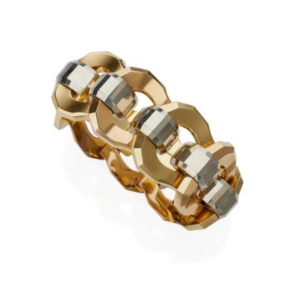 Italian Retro 18K Tri color Gold Bracelet