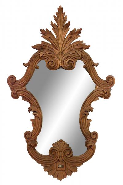 Italian Rococo Carved Fruitwood Wall Mirrors