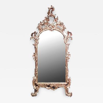 Italian Rococo Carved Gilt Filigree Wall Mirror