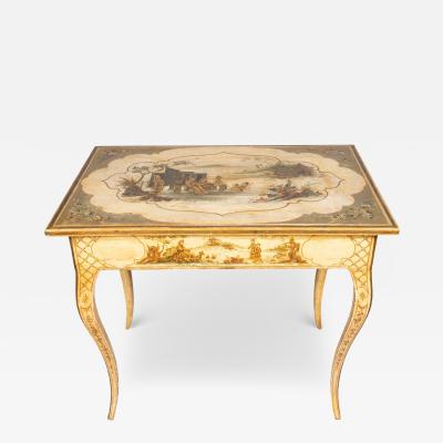 Italian Rococo Chinoiserie Decorated Table