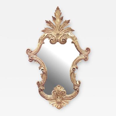 Italian Rococo Gilt Carved Wall Mirror