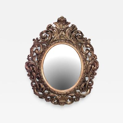 Italian Rococo Gilt Wood Mirror