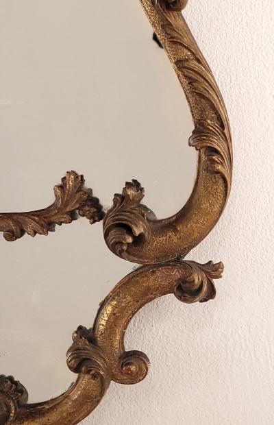 Italian Rococo Giltwood Mirror Mid 19th Century