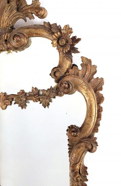 Italian Rococo Giltwood Mirror Mid 19th Century