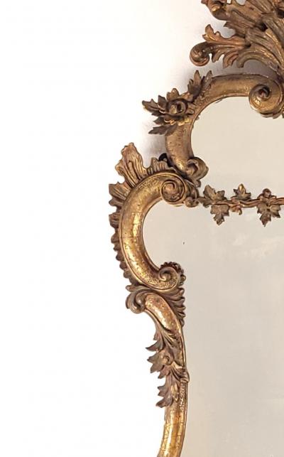 Italian Rococo Giltwood Mirror Mid 19th Century