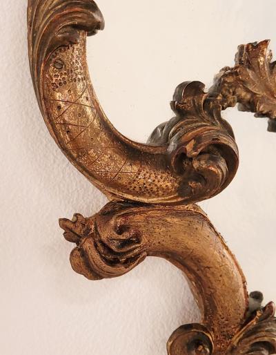 Italian Rococo Giltwood Mirror Mid 19th Century