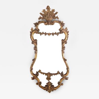 Italian Rococo Giltwood Mirror Mid 19th Century