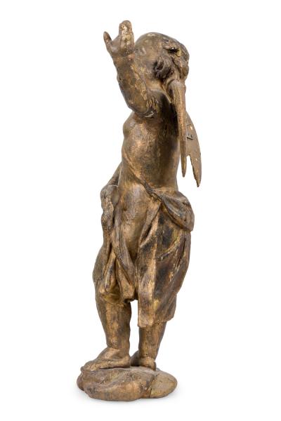 Italian Rococo Gold Painted Cupid