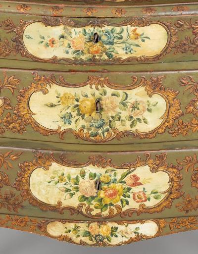 Italian Rococo Period Painted Commode 18th Century