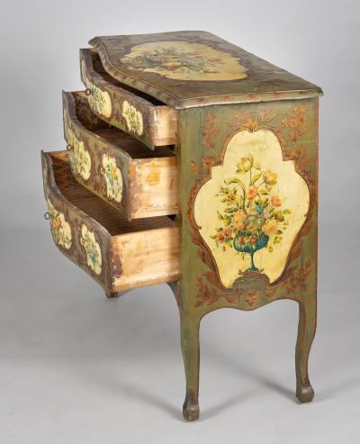 Italian Rococo Period Painted Commode 18th Century