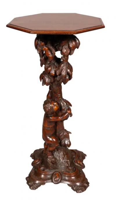 Italian Rococo Revival Walnut Table