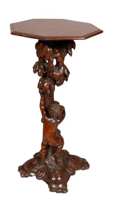 Italian Rococo Revival Walnut Table