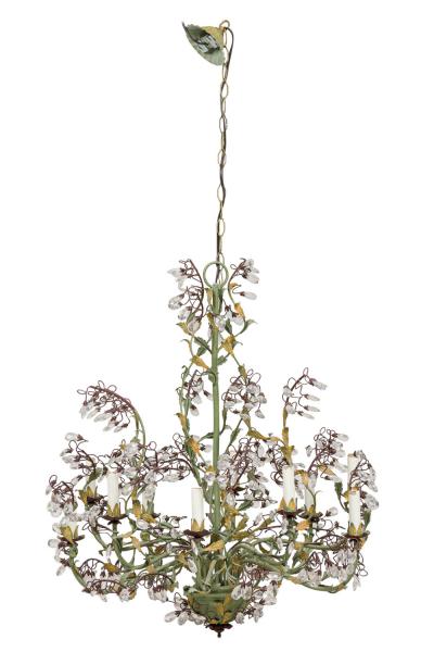 Italian Rococo Style 10 Arm Chandelier
