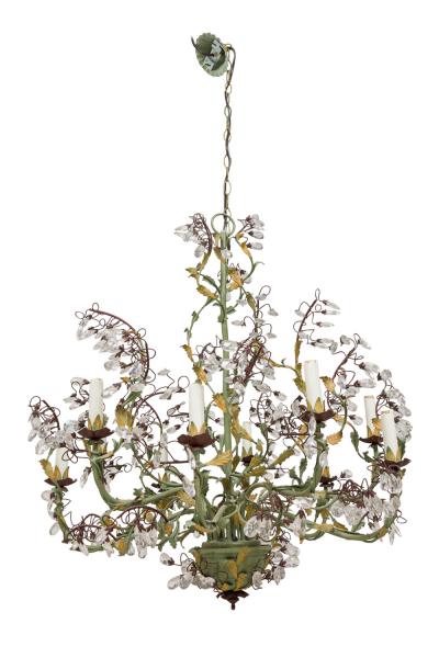 Italian Rococo Style 10 Arm Chandelier