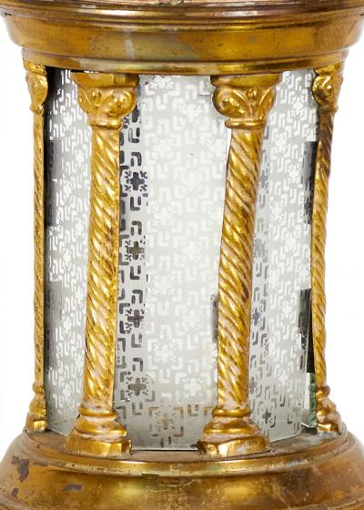 Italian Rococo Style Brass Hand Lantern