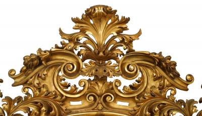 Italian Rococo Style Gilt Filigree Wall Mirror