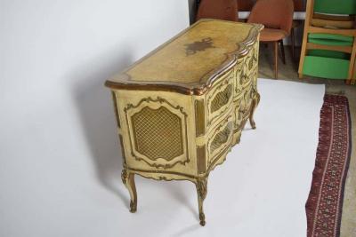 Italian Rococo Style Painted Commode