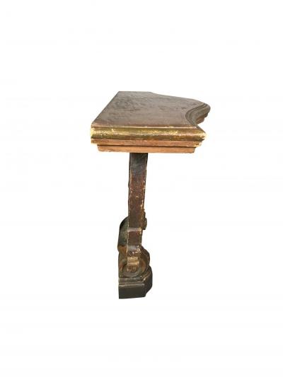 Italian Rococo Style Painted Console Table
