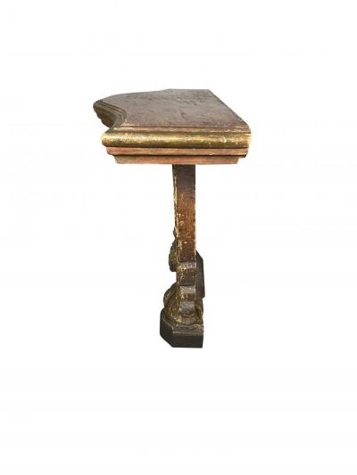 Italian Rococo Style Painted Console Table