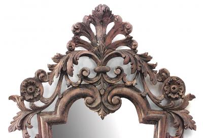 Italian Rococo Style Stripped Pine Wall Mirrors