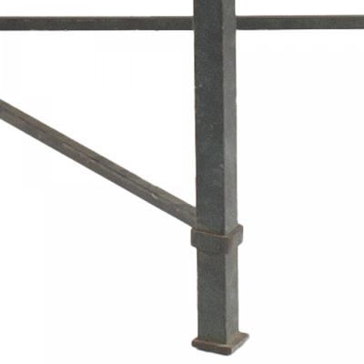 Italian Roman Neoclassic Faux Marble and Iron Coffee Table