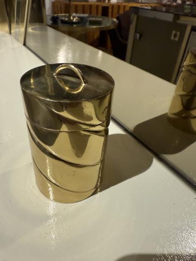 Italian Sculptural Brass Box 1970s