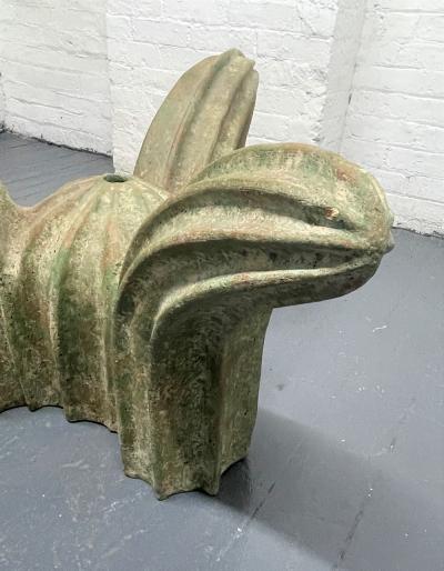 Italian Sculptural Glazed Ceramic Coffee Table