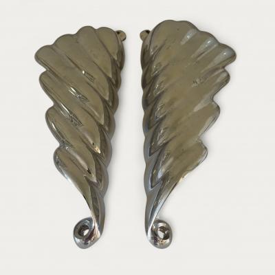 Italian Set of 1950s Chrome Door Handles
