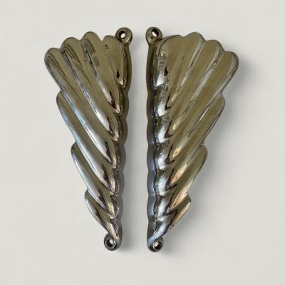 Italian Set of 1950s Chrome Door Handles