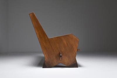 Italian Settee in Stained Beech 1940s