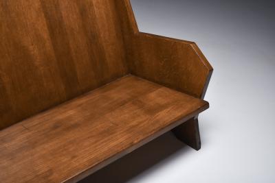 Italian Settee in Stained Beech 1940s