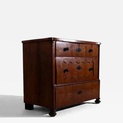 Italian Sicilian wood briar Italian chest of drawers late 1800s